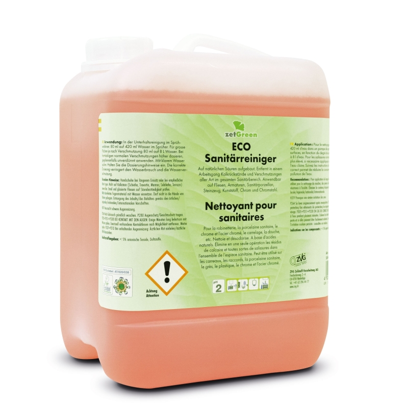 ECO Nettoyant sanitaire, bidon de 5 litres